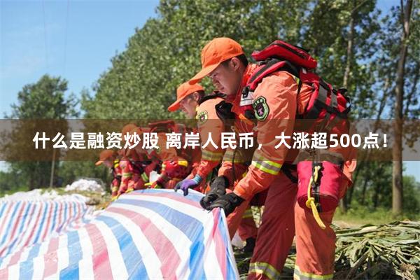 什么是融资炒股 离岸人民币，大涨超500点！