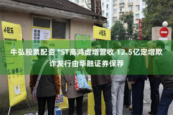 牛弘股票配资 *ST高鸿虚增营收 12.5亿定增欺诈发行由华融证券保荐