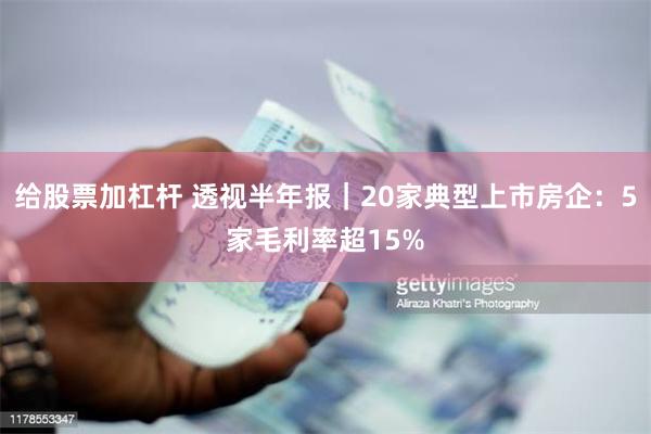 给股票加杠杆 透视半年报｜20家典型上市房企：5家毛利率超15%