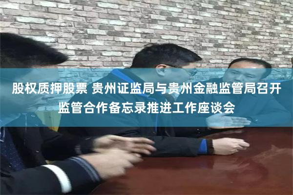 股权质押股票 贵州证监局与贵州金融监管局召开监管合作备忘录推进工作座谈会