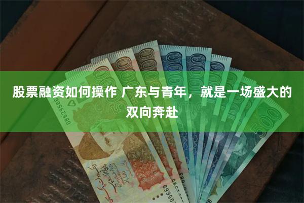 股票融资如何操作 广东与青年，就是一场盛大的双向奔赴