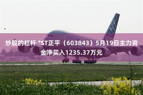 炒股的杠杆 *ST正平（603843）5月19日主力资金净买入1235.37万元
