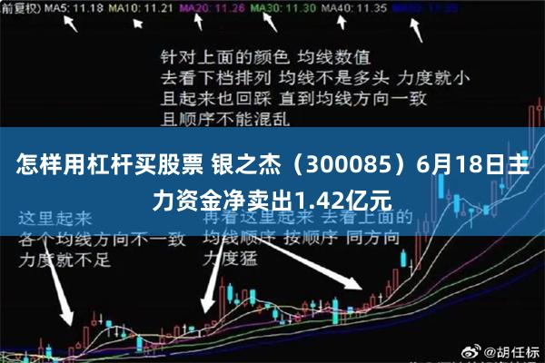 怎样用杠杆买股票 银之杰（300085）6月18日主力资金净卖出1.42亿元