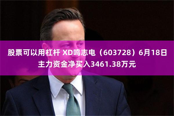 股票可以用杠杆 XD鸣志电（603728）6月18日主力资金净买入3461.38万元