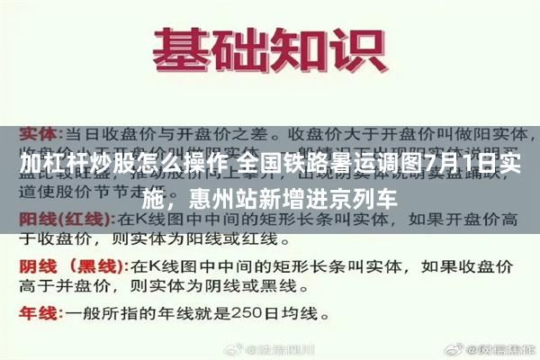加杠杆炒股怎么操作 全国铁路暑运调图7月1日实施，惠州站新增进京列车