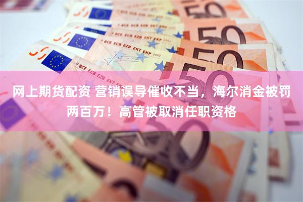 网上期货配资 营销误导催收不当,海尔消金被罚两百万!高管被取消任职资格
