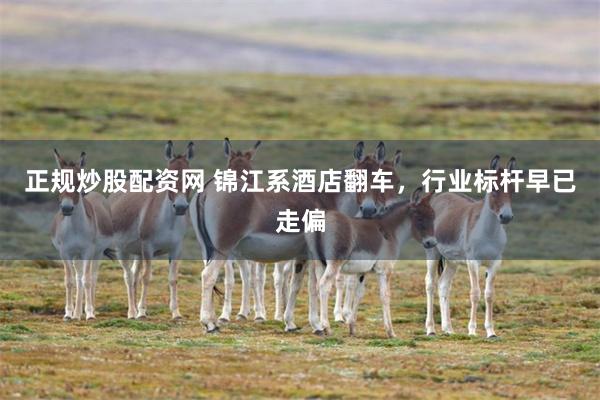 正规炒股配资网 锦江系酒店翻车，行业标杆早已走偏