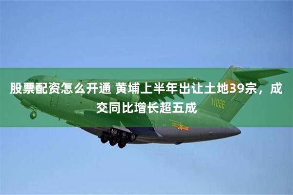 股票配资怎么开通 黄埔上半年出让土地39宗，成交同比增长超五成