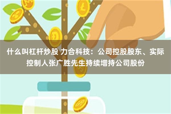 什么叫杠杆炒股 力合科技：公司控股股东、实际控制人张广胜先生持续增持公司股份