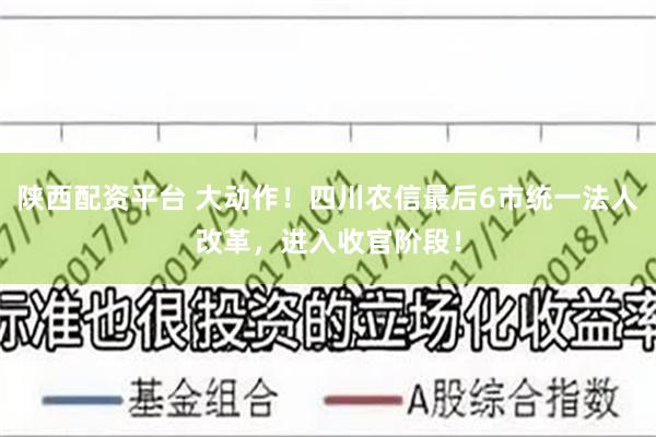 陕西配资平台 大动作！四川农信最后6市统一法人改革，进入收官阶段！