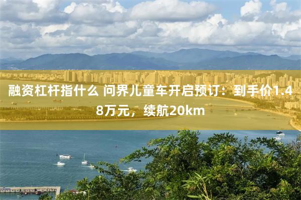 融资杠杆指什么 问界儿童车开启预订：到手价1.48万元，续航20km