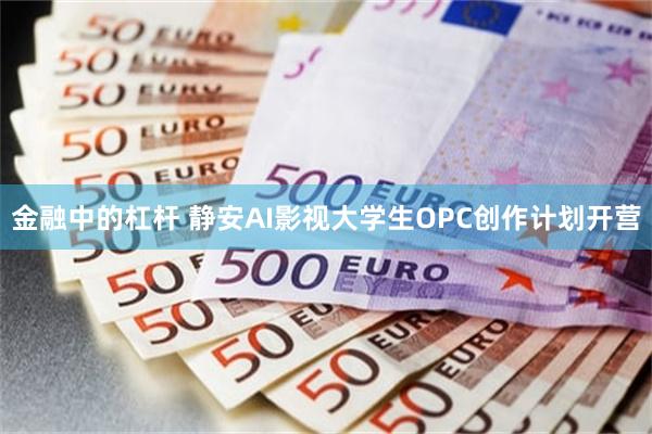 金融中的杠杆 静安AI影视大学生OPC创作计划开营