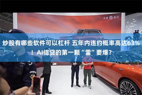 炒股有哪些软件可以杠杆 五年内违约概率高达63%！AI信贷的第一颗“雷”要爆？